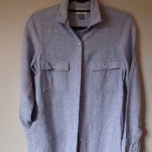 women's tunic button down blouse